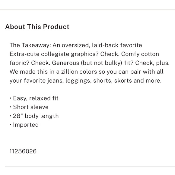 VS PINK CAMPUS COTTON TEE SHIRT XXL NWT - Picture 5 of 6